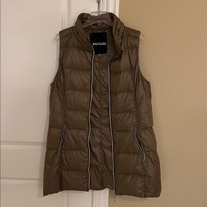 L'ATELIER Olive Long Puffer Vest